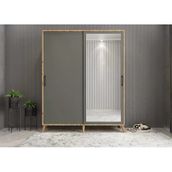 Zerka Concept İmaj Sürgülü Çam Füme 120 cm Portmanto