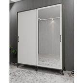 Zerka Concept İmaj Sürgülü Füme Beyaz 120 cm Portmanto