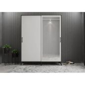 Zerka Concept İmaj Sürgülü Füme Beyaz 160 cm Portmanto