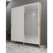Zerka Concept İmaj Sürgülü Meşe Beyaz 120 cm Portmanto