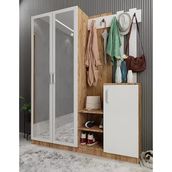 Zerka Concept Moon Çam Beyaz 140 cm Portmanto