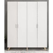 Zerka Concept Sedef Meşe Beyaz 140 cm Portmanto