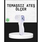 Zero Land Nrzsnt Temassız Termometre Hızlı Ölçüm Güvenli Dijital Ateş Ölçer - Çok Renkli