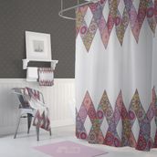 Zethome 10149 Jackline Çift Kanat Banyo Perdesi
