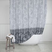 Zethome 2102 Evdy Çift Kanat 110x200 cm Duş Perdesi