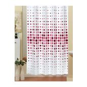 Zethome 4961 Evdy Çift Kanat Pembe 110x200 cm Duş Perdesi