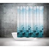 Zethome 5075 Tropik Çift Kanat Banyo Perdesi