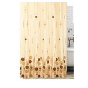 Zethome 6022 Tropik Çift Kanat Kahve 120x200 cm Duş Perdesi