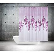 Zethome 7359 Tropik Çift Kanat Banyo Perdesi