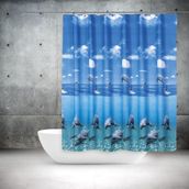 Zethome Tropik 8852 2x120x200 cm Banyo Perdesi