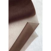ZEYMERADE Acıkahve Bohça Süsleme Tülü, Nişan Bohça Süsü, Kapı Doğum Günü Parti Süsleme Tülü, 100x300cm