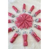 ZEYMERADE Pembe Halay Mendili, Gelin Mendili, Pullu Halay Mendili 1 Adet, Düğün Kına Sünnet Nişan
