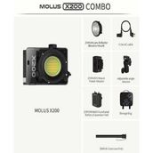 Zhiyun Molus X200 COB Combo Paket 200W Taşınabilir LED Video Işığı - Siyah