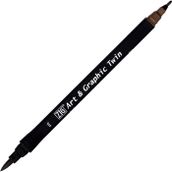 Zig Art Graphic Twin Marker 76 Dark Brown Çizim Kalemi