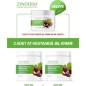Zinderm At Kestanesi Jeli, Masaj Kremi 500 Ml( 2 Adet x 500 ml ) - 2 X 500 ML