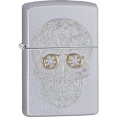 Zippo 205 Etched Skull Çakmak