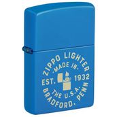 Zippo Bradford Sky Blue Dizayn Çakmak