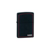 Zippo Siyah Üzeri Kırmızı Benzinli Çakmak