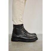 Ziya 1431040ZK1800 Siyah Erkek Hakiki Deri Bot