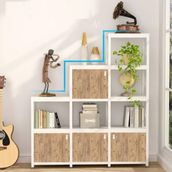 Zizuva Tasarım 120x40x150 cm Ceviz Kitaplık ve Raf Düzenleyici