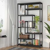 Zizuva Tasarım 180x100x30 cm Siyah Ev Ofis Düzenleyici ve Kitaplık