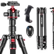 Zomei Q200 Profesyonel Alüminyum Gövde Yapısı 200 CM Uzunluk Ball Head Tripod Monopod