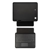 Zore Apple ile uyumlu iPad 10.2 2021 (9.Nesil) Border Keyboard Bluetooh Bağlantılı Standlı Klavyeli Tablet Kılıfı Siyah