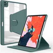 Zore Apple iPad Pro 11 2022 M2 Uyumlu Koyu Yeşil Nayn Dönebilen Standlı Kılıf