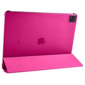 Zore Apple iPad Pro 12.9 2021 5. Nesil Smart Cover Standlı 1-1 - Pembe Kılıf