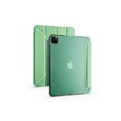 Zore Apple iPad Pro 12.9 2022 M2 Uyumlu Açık Yeşil Tri Folding Kalem Bölmeli Standlı Kılıf