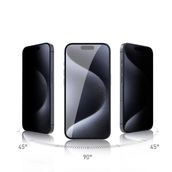 Zore Apple iPhone 15 Pro Uyumlu Rika Premium Privacy Temperli Cam Ekran Koruyucu