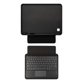 Zore Galaxy İle Uyumlu Tab A7 Lite T225 Border Keyboard Bluetooh Bağlantılı Standlı Klavyeli Tablet Kılıfı, Siyah