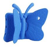 Zore Galaxy Tab A8 10.5 SM-X200 2021 Butterfly Standlı - Mavi Kılıf