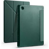 Zore Galaxy Tab A8 10.5 SM-X200 2021 Kalem Bölmeli Standlı - Koyu Yeşil Kılıf