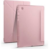 Zore Galaxy Tab A8 10.5 SM-X200 2021 Kalem Bölmeli Standlı - Rose Gold Kılıf
