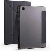 Zore Galaxy Tab A8 10.5 SM-X200 2021 Kalem Bölmeli Standlı - Siyah Kılıf