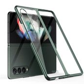 Zore Galaxy Z Fold 3 Kıpta Metal Görünümlü İnce Tablet Kılıf