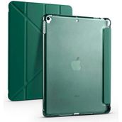 Zore iPad 10.2 2021 9. Nesil Tri Folding Kalem Bölmeli Standlı - Yeşil Kılıf