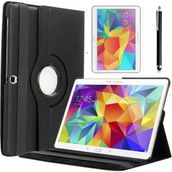 Zore Samsung Galaxy Tab 4 10.1 T530 Dönebilen Standlı Siyah Kılıf