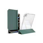 Zore T32343-MRSA Ipad Pro 11 2024 Kılıf Magnetik Ayrılabilen Airbagli Mrsa Sliding Tablet Kılıfı - Koyu Yeşil