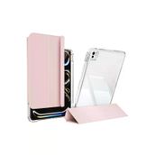 Zore T32344-TCMK Ipad Pro 13 2024 Kılıf Magnetik Ayrılabilen Airbagli Tcmk Sliding Tablet Kılıfı - Pembe Açık
