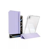 Zore TCMK32344 Ipad Pro 13 2024 Kılıf Magnetik Ayrılabilen Airbagli Uyumlu Ata Sliding Tablet Kılıfı-Lavender
