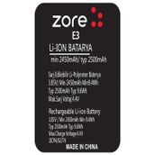 Zore Vestel E3 A Kalite Uyumlu Batarya
