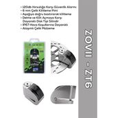 ZOVII Zt6 | Gri 120 Db Alarmlı Motosiklet Disk Kilidi – IP67, Su Geçirmez, Çelik Güvenlik Kilidi