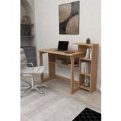 Zuesse Dizayn Lotus 5 Raflı Çalışma Masası Laptop Bilgisayar Masası Ofis Ders Yemek Çocuk Masası Çam