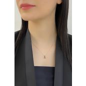 Zümrüt Sarraf 0.20 Karat Elmas Tektaş Bayan Kolye
