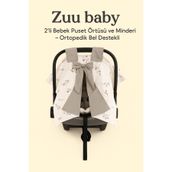 Zuu Baby Puset Örtüsü Seti 2’li | Bebek Puset Örtüsü + Ortopedik Bel Destek Minderi
