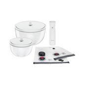 ZWILLING Fresh & Save Bowls Vakumlu Saklama Kabı Başlangıç Seti, Cam, M/L, 9 Parça