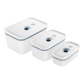 Zwilling Fresh & Save Vakumlu Saklama Kabı Seti S/M/L Yarı Şeffaf-Akdeniz Mavisi