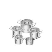 Zwilling Pro 5 Parça Çelik Tencere Seti - Gümüş